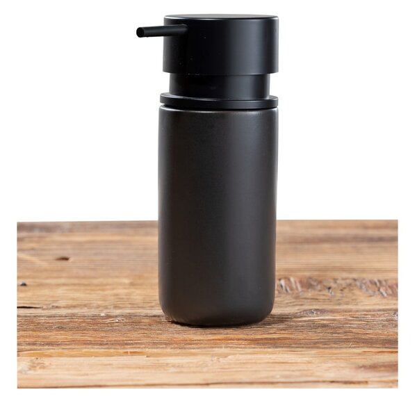 Dosatore di sapone in ceramica nera Black Outdoor Kitchen Silo - Wenko