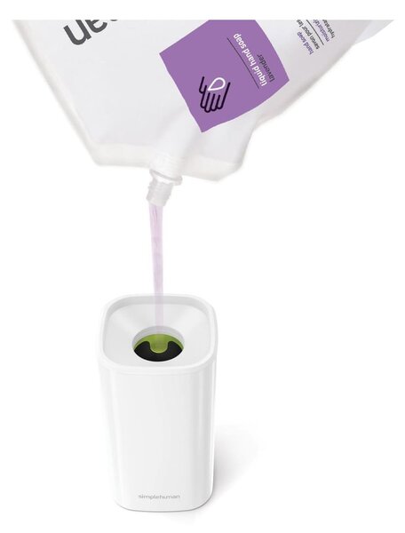 Dispenser di sapone in acciaio bianco 295 ml Pulse - simplehuman