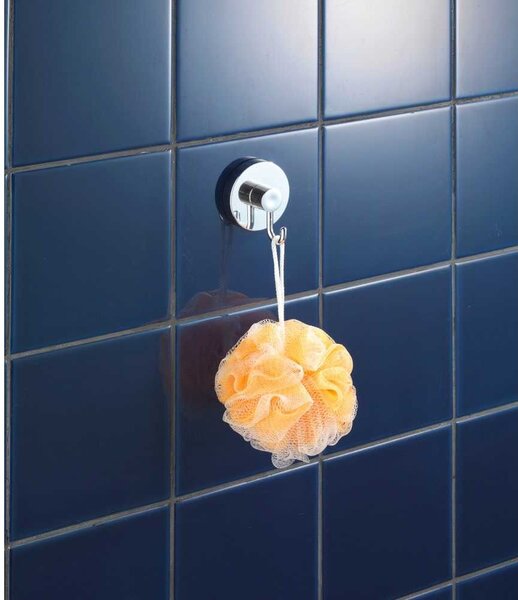 Ganci in plastica autoportanti in set da 2 in argento lucido Vacuum-Loc - Wenko