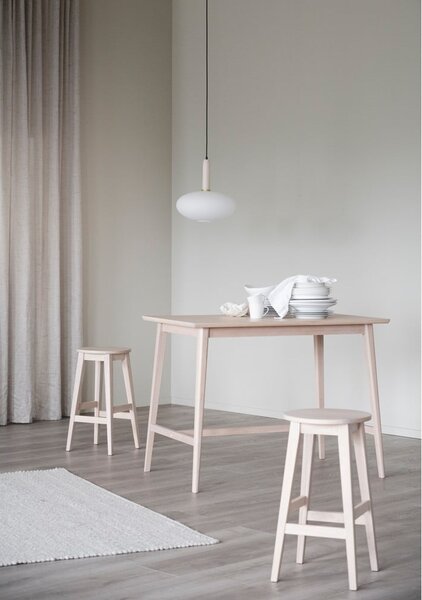 Sedia da bar di colore naturale in rovere massiccio (altezza della seduta 65 cm) Austin – Rowico