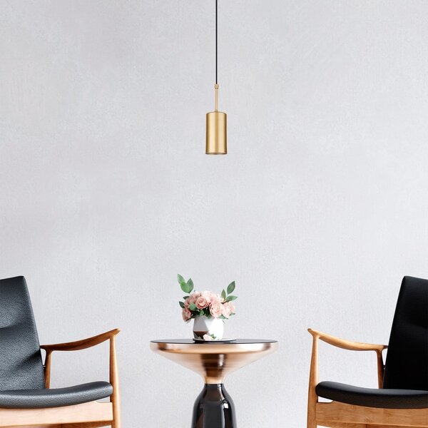 Lampada a sospensione di colore oro , altezza 124 cm Geo - Squid Lighting