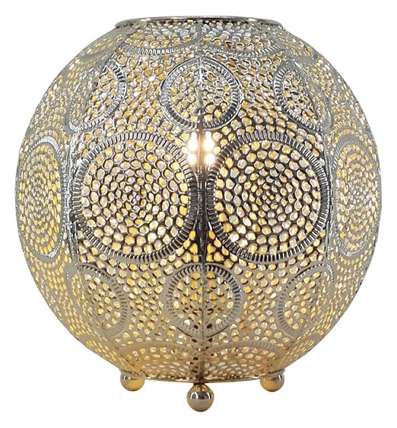 Freelight Lampada da tavolo Stampa, sferica, alta 22 cm
