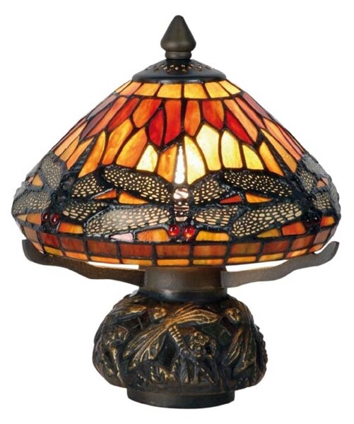 Clayre&Eef Graziosa lampada da tavolo Libella - Tiffany