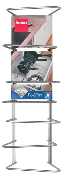 Rastrelliera per padelle - Metaltex