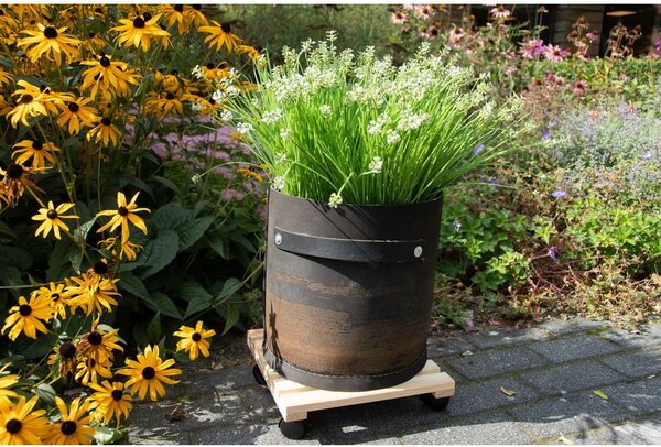 Supporto rotante per vaso in legno (altezza totale 8 cm) Indoor & Outdoor – Esschert Design