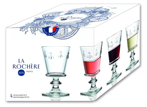 Set di bicchieri da vino 4 pz 230 ml Abeille – La Rochére