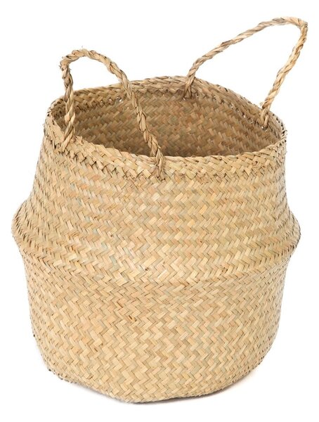 Cesto portaoggetti in seagrass chiaro , ⌀ 27 cm - Compactor