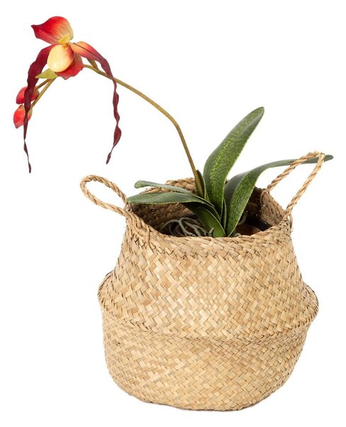 Cesto portaoggetti in seagrass chiaro , ⌀ 27 cm - Compactor