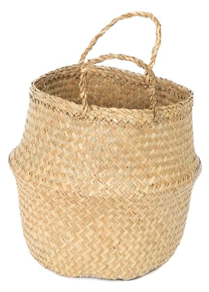 Cesto portaoggetti in seagrass chiaro , ⌀ 27 cm - Compactor