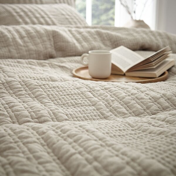 Biancheria da letto singola beige 135x200 cm Tamba Stripe - Pineapple Elephant