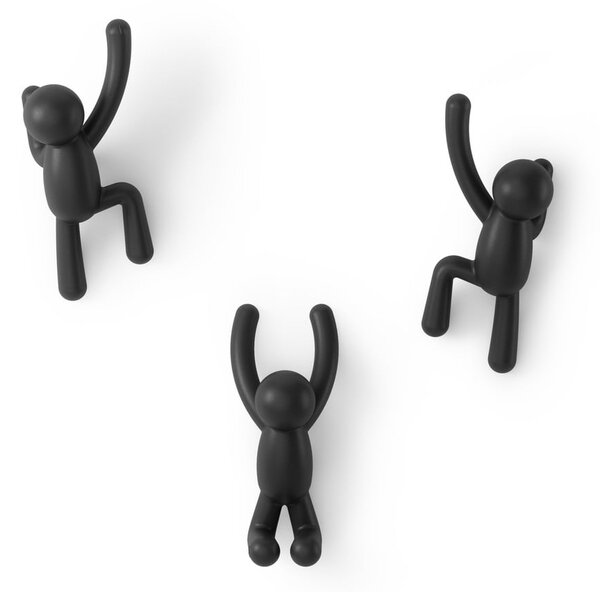 Ganci in plastica da parete in set da 3 Buddy - Umbra