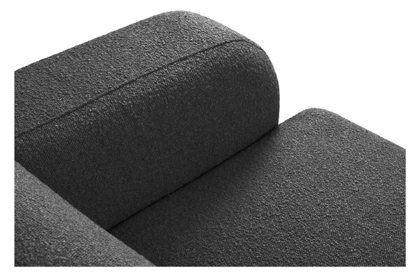 Poltrona grigio scuro in tessuto bouclé Molino - Micadoni Home