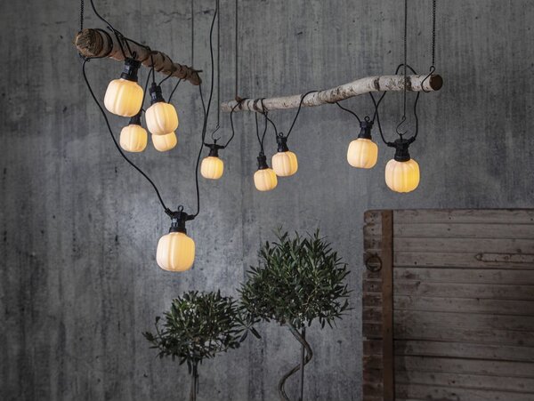 Catena luminosa a LED nera per esterni, lunghezza 5 m Circus Maxi - Star Trading