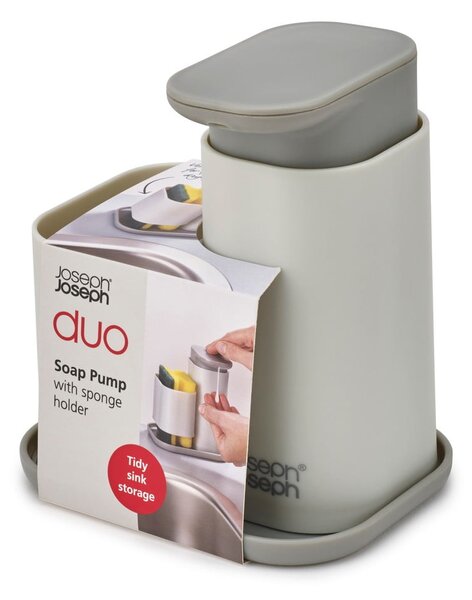 Dispenser di sapone grigio Duo - Joseph Joseph