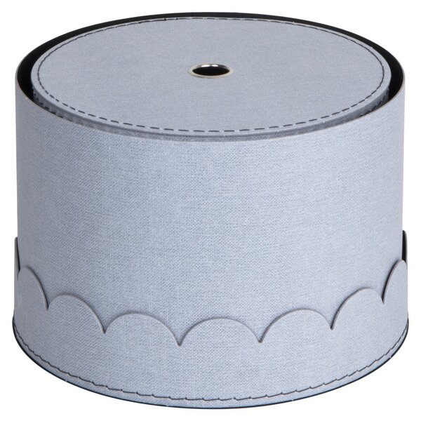 Scatole di cartone grigio chiaro con coperchio in set di 2 pezzi ø 26x17,5 cm Wilma - Bigso Box of Sweden