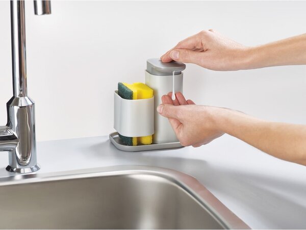 Dispenser di sapone grigio Duo - Joseph Joseph