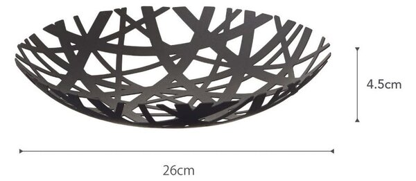 Fruttiera nera , ø 26 cm Tower - YAMAZAKI