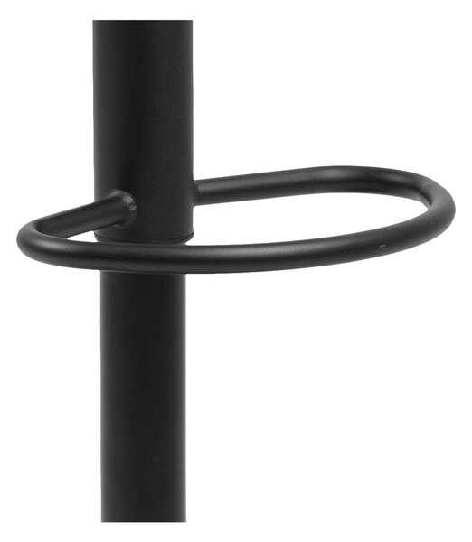 Sedia da bar nera in metallo con altezza regolabile (altezza della seduta 59 cm) Finch – Actona