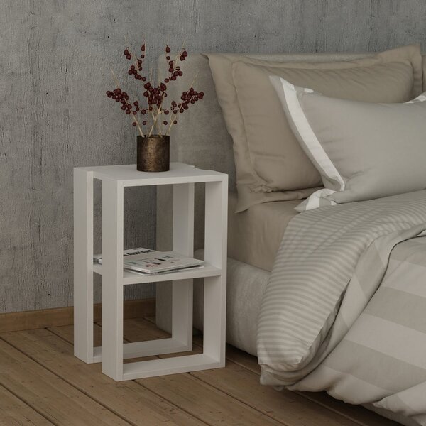Comodino bianco Lonie - Homitis