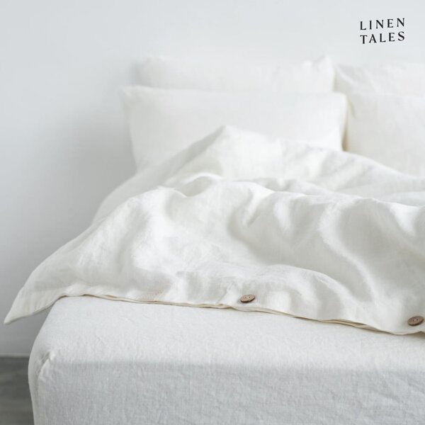 Biancheria da letto bianca per letto singolo 135x200 cm White - Linen Tales