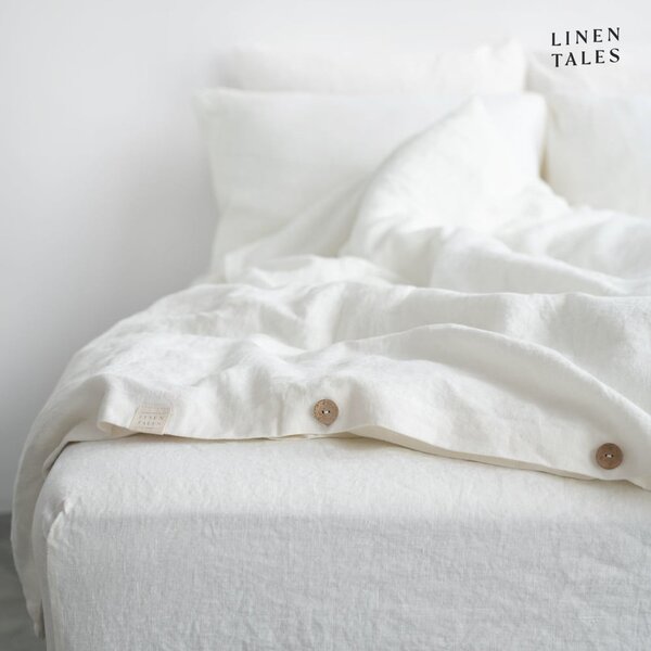 Biancheria da letto bianca per letto singolo 135x200 cm White - Linen Tales