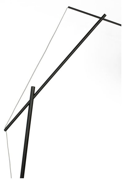 Lampada da terra nera Tokio - White Label