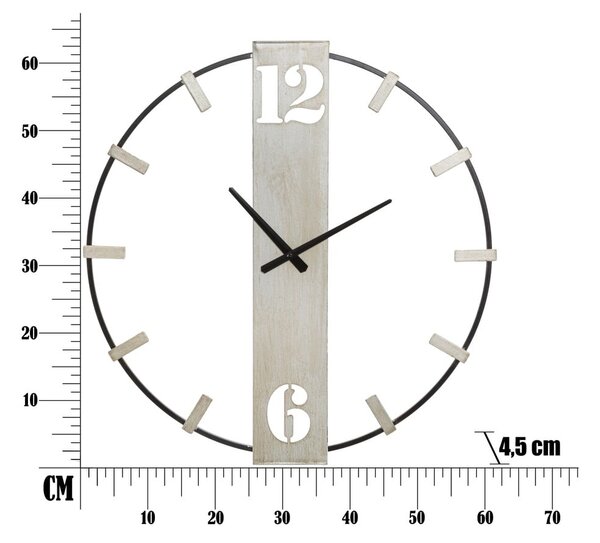 Orologio da parete ø 61 cm Silvery - Mauro Ferretti