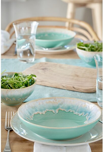 Piatto in gres blu-turchese ø 27 cm Taormina - Casafina