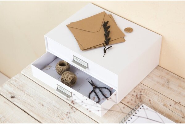 Cassetto portadocumenti bianco a 2 livelli , 33 x 22,5 cm Birger - Bigso Box of Sweden