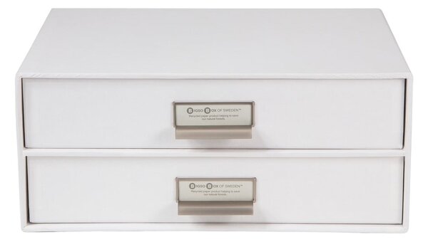 Cassetto portadocumenti bianco a 2 livelli , 33 x 22,5 cm Birger - Bigso Box of Sweden