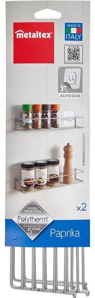 Set di 2 mensole a muro per spezie - Metaltex