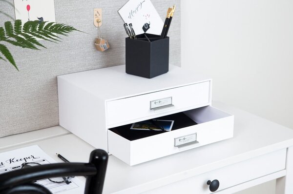 Cassetto portadocumenti bianco a 2 livelli , 33 x 22,5 cm Birger - Bigso Box of Sweden