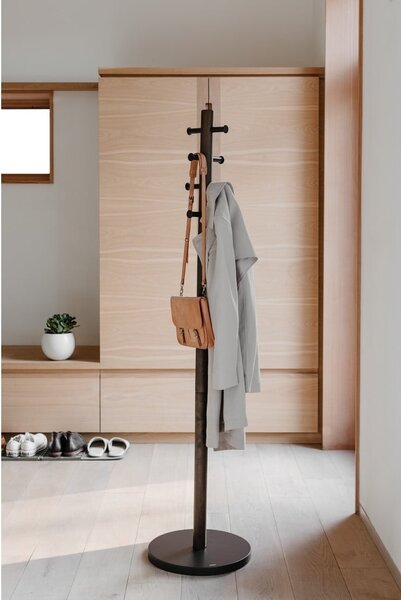 Appendino in legno nero in gomma naturale Pillar - Umbra
