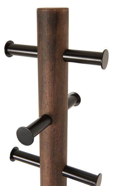 Appendino in legno nero in gomma naturale Pillar - Umbra