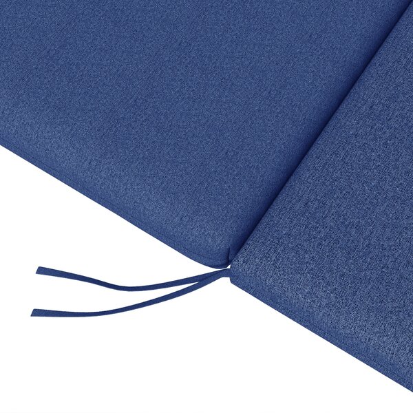 Outsunny Set da 2 Materassini per Lettino Prendisole con Cinghie di Fissaggio per Giardino, Blu | Aosom Italy