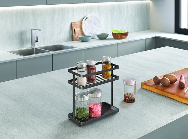 Organizzatore di rametti in acciaio inox Tokyo Lava - Metaltex