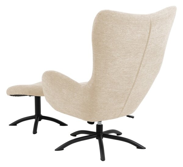 Set di orecchie e poggiapiedi bianco e crema Talgarth - Actona