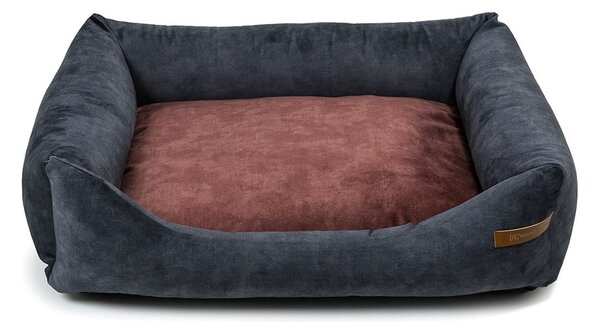 Letto per cani bordeaux-grigio scuro 55x65 cm SoftBED Eco S - Rexproduct