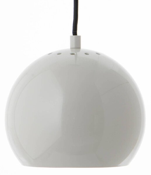 Lampada a sospensione FRANDSEN Ball, grigio chiaro lucido, Ø 18 cm