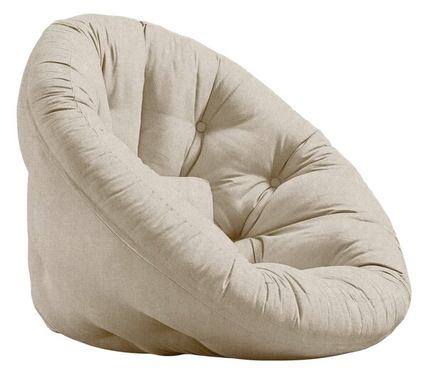 Poltrona in lino beige Nido - Karup Design