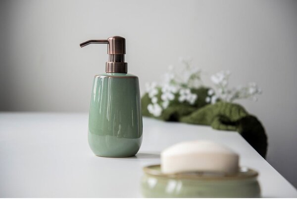 Distributore di sapone in ceramica verde Sirmione - Wenko