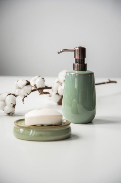 Distributore di sapone in ceramica verde Sirmione - Wenko