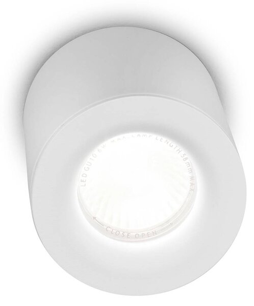 Helestra Lot plafoniera da esterni, IP65, bianco Lot, dimmerabile, Bianco / Opale, Alluminio, Moderno, Plafoniera