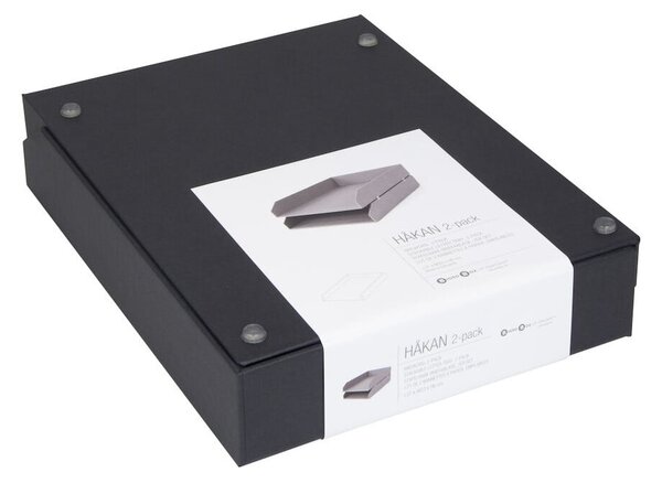 Organizer in cartone per documenti in set da 2 Hakan - Bigso Box of Sweden
