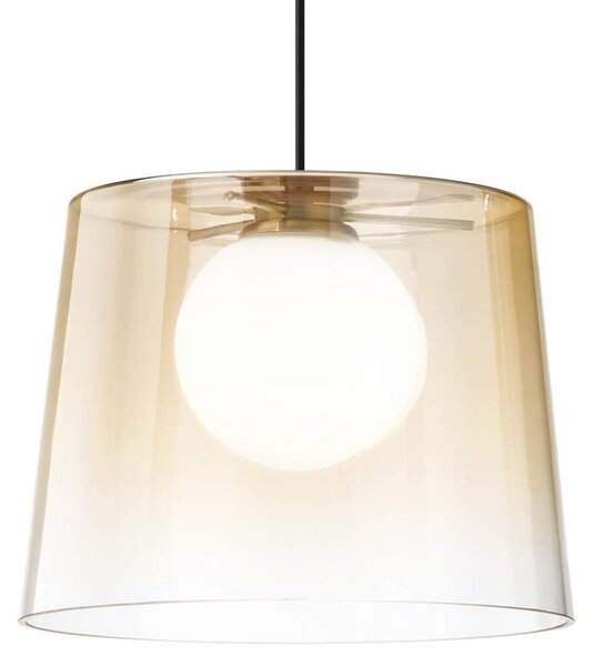 Ideallux Ideal Lux Fade LED a sospensione ambra-trasparente