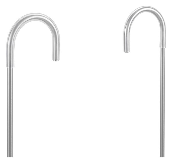 Mensola da bagno sospesa in acciaio inox color argento Origin - Metaltex