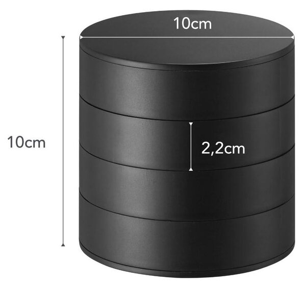 Portagioie a castello nero , ⌀ 10 cm Tower - YAMAZAKI