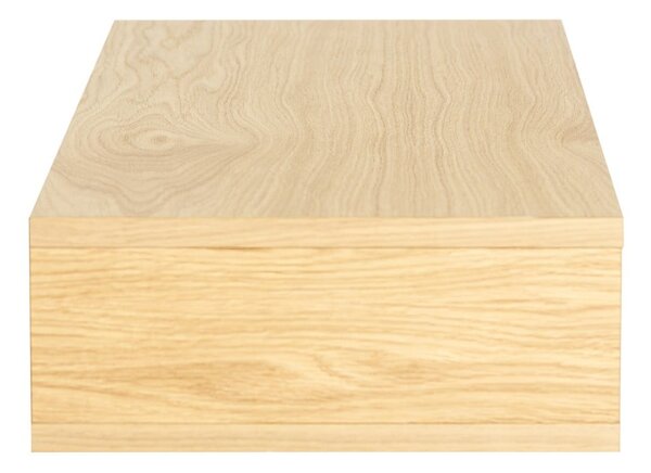 Comodino in rovere con ripiani in colore naturale Farsta - Woodman