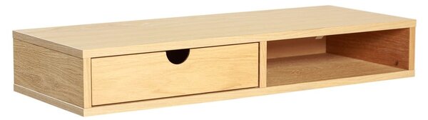 Comodino in rovere con ripiani in colore naturale Farsta - Woodman