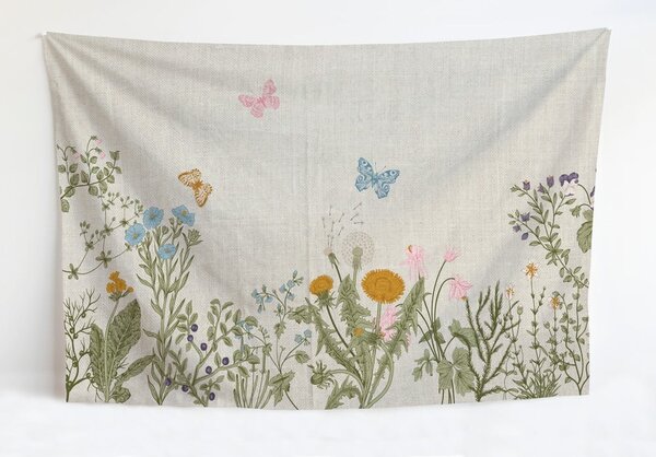 Plaid con misto cotone , 170 x 240 cm Botanic Herbs - Tierra Bella